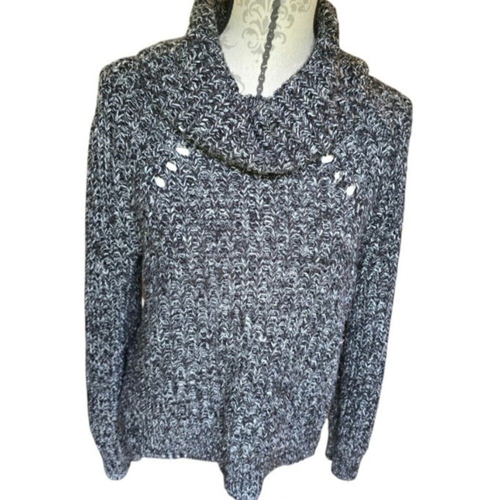 Kendall and Kylie Gray Sweater Cowl Neck Warm Size S